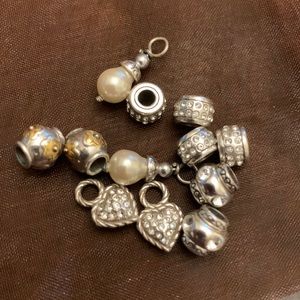 Brighton spacers charms silver 6 pairs